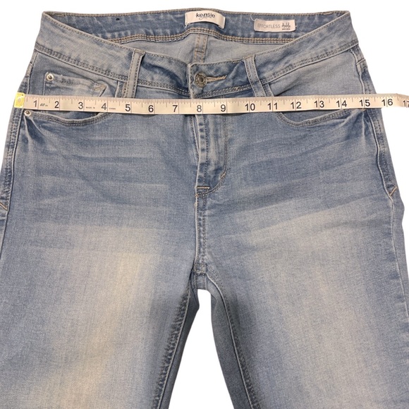 Kenzie Ankle Mid Rise Light Blue Jeans Stretch - Picture 6 of 7